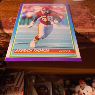 1990 score Derrick Thomas football card 