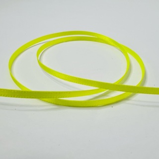 Neon Yellow Satin 1/8” Wide Ribbon 