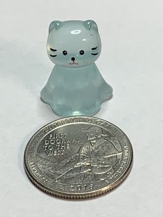 CAT~#5~BLUE~1 CAT ONLY~GLOW IN THE DARK~FREE SHIPPING!