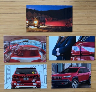 Clearance - 5 Red Car Themed Envelopes