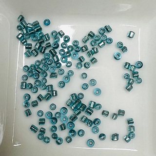 Turquoise Translucent Iridescent 2mm Seed Beads 