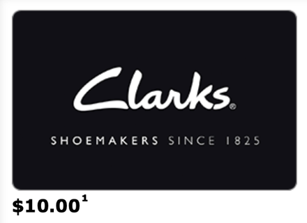 $10 Clarks Shoemakers Digital Gift Card Code