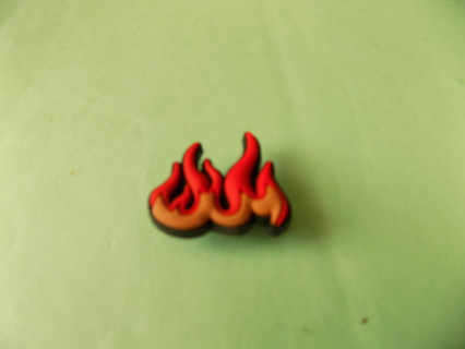 Croc Shoe Charm flames of fire