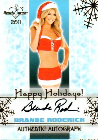 2011 Benchwarmer Brande Roderick Holiday Autograph