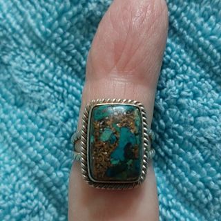 Sterling silver turquoise ring size 7.5