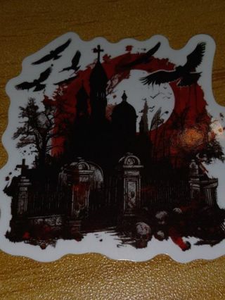 Cool one nice vinyl sticker no refunds regular mail only Very nice quality!