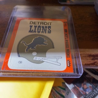 1978 fleer Detroit lions hi gloss football patches 