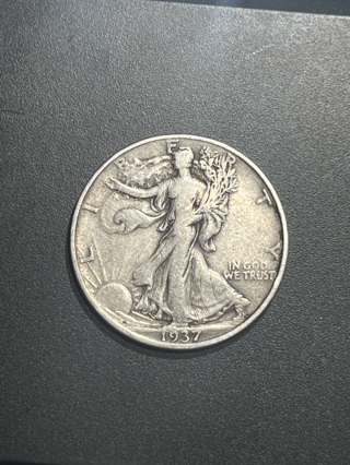 1937 Silver Walking liberty Half Dollar VF~XF