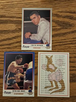 1991 KAYO Boxing trading cards #21,#22,#23