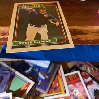 1992 topps all star Roger Clemens baseball card 