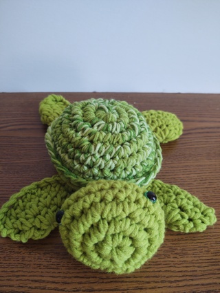 Hand Crocheted Amigurumi Turtle 