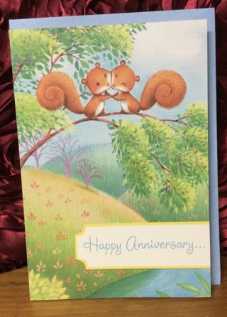 Squirrel Happy Anniversary Card