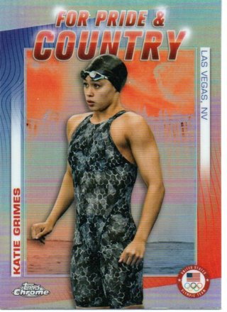 2024 Topps Olympics Chrome Katie Grimes Pride & Country