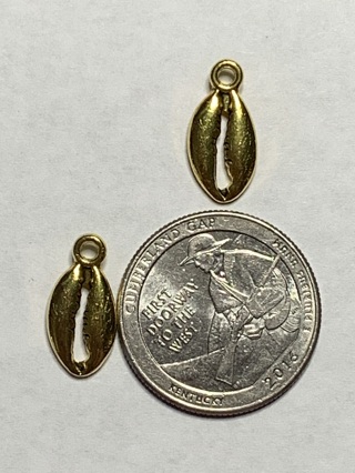 ANTIQUE GOLD CHARMS~#71~SET OF 2~FREE SHIPPING!