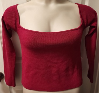 RESERVED - NEW - Forever 21 - pullover dark pink knit blouse - size 2X