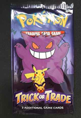 Pokémon TCG Trick Or Trade 2022 BOOster Pack - Sealed Single Pack of 3 cards (1 Holo)