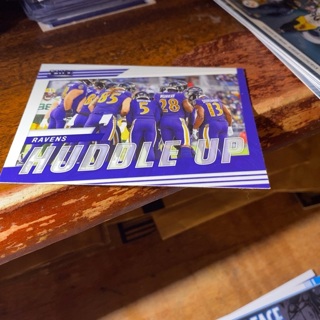 2022 panini huddle up Baltimore Ravens football card 