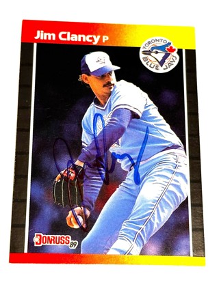 Autographed 1989 Donruss Jim Clancy a Toronto Blue Jays #267