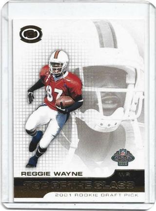 2001 DYNAGON REGGIE WAYNE ROOKIE CARD