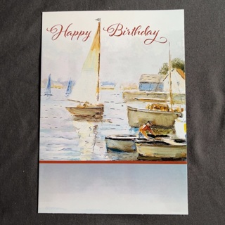 Sailboats Birthday Card (A)
