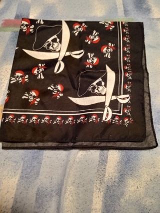 Pirate Skull Bandana Handkerchief ( New)