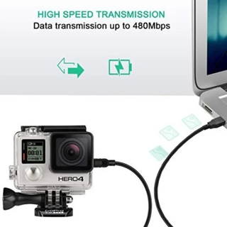 [NEW] Mini USB Charger Data Sync Cable for GoPro Camera HERO4 / HERO3 / HERO3+ / HD HERO2 / HD HERO