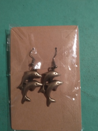 dolphin earings free shipping