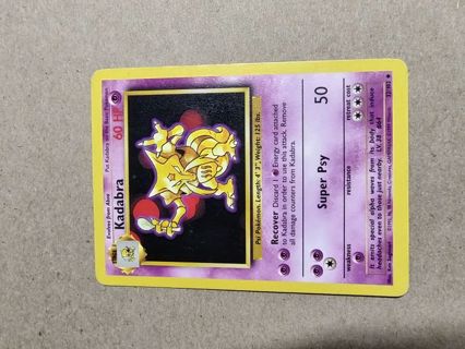 Pokemon Base Set Kadabra 32/102 #1