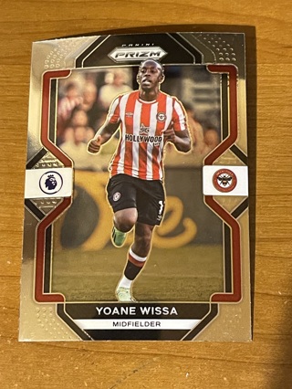 2022-23 Panini Prizm Premier League Soccer - Base Card - YOANE WISSA #39