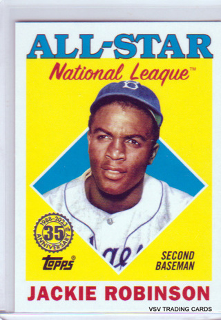 Jackie Robinson, 2023 Topps 35th Anniversary All-Star Card #88AS-11, Brooklyn Dodgers, (LBB)