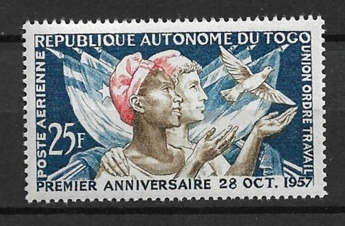 1957 Togo ScC21 1st Anniversary of Togo's Autonomy MNH