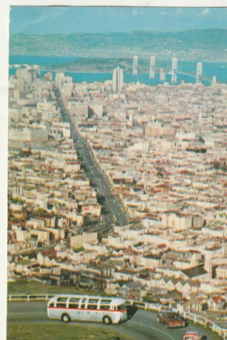 Vintage Unused Postcard: d: San Francisco City & Bay, CA