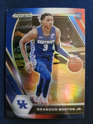 2021 Panini Prizm Draft Picks R/W/B Prizm Brandon Boston Jr.