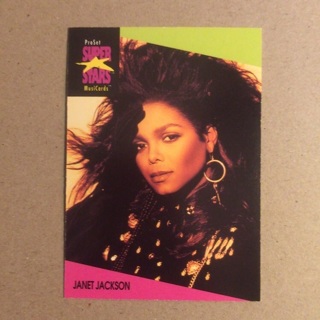 1991 ProSet Super⭐️Stars MusiCards | JANET JACKSON | Card # 56