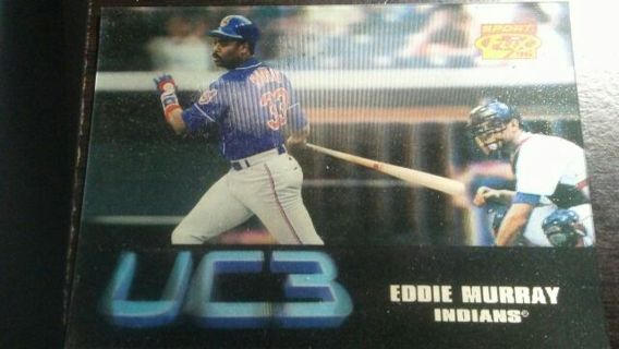 1996 PINNACLE SPORTS FLIX UC3 EDDIE MURRAY CLEVELAND INDIANS BASEBALL CARD# 119