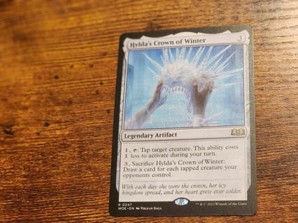 Magic the gathering mtg Hyldas Crown of Winter rare card Wilds of Eldraine