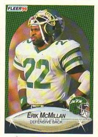 Tradingcard - 1990 Fleer #365 - Erik McMillan - New York Jets