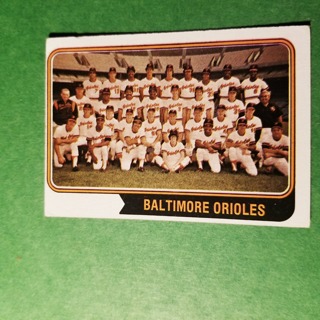 1974 - TOPPS BASEBALL CARD NO. 16 - BALTIMORE TEAM - ORIOLES - EXMT/NRMT 