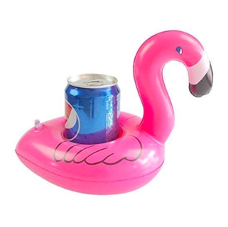 Inflatable Pool Coaster Pink Swans 7"