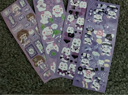 Four Sheets of Stickers!! Free Shipping!!