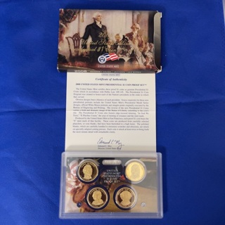 2008 United States Mint Presidential $1 coin Proof set