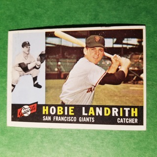 1960 - TOPPS EXMT - NRMT BASEBALL CARD NO. 42 - HOBIE LANDRITH - GIANTS