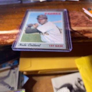 1970 topps nate Colbert baseball card 