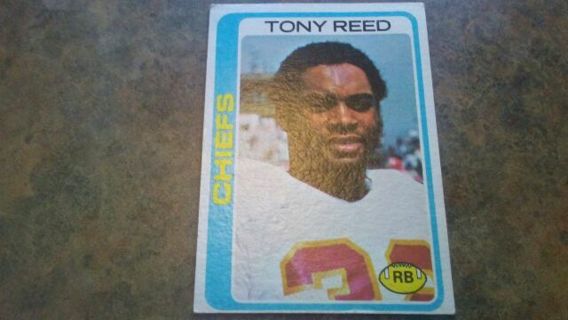 1978 TOPPS TONY REED KANSAS CITY CHIEFS FOOTBALL CARD# 304