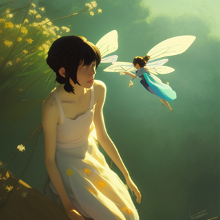 Listia Digital Collectible: A Girl and a Fairy