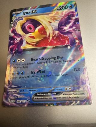 Pokemon Jynx EX 124/165 holo rare card