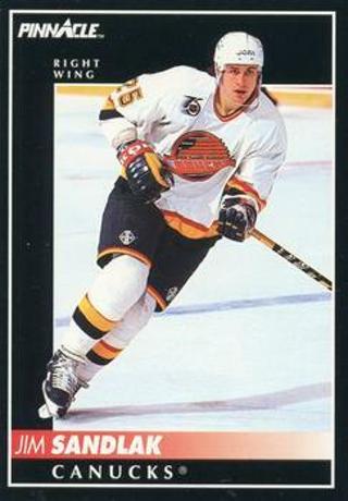 Tradingcard - NHL - 1992-93 Pinnacle #210 - Jim Sandlak - Vancouver Canucks