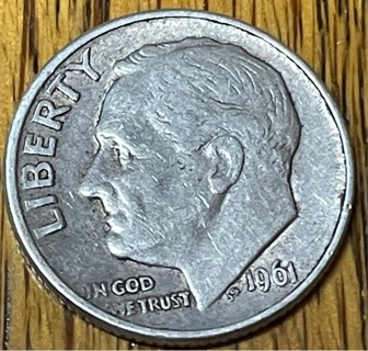1961 D Silver Roosevelt Dime VF 90% Silver 