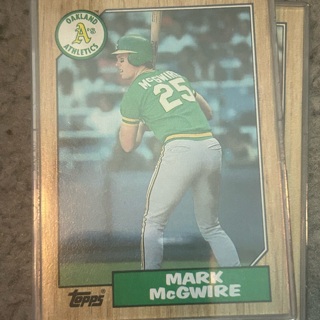 (15)Ct 1987 Topps #366 mark McGwire lot