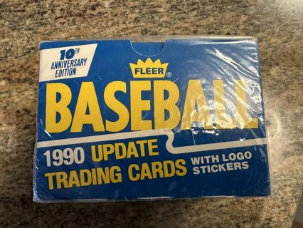 FLEER 10TH Anniversary Edition Baseball 1990 Update Trading Cards Factory Sealed Package